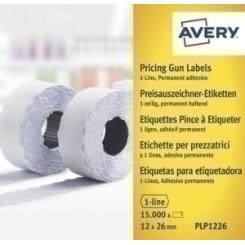 Avery-Dennison Etiquetas De Precios Avery Adh.Normal 26X12 Mm Blanco Rollo 1.500 Uds.