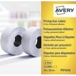 Avery-Dennison Etiquetas De Precios Avery Adh.Normal 26X16 Mm Blanco Rollo 1.200 Uds.