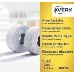 Avery-Dennison Etiquetas De Precios Avery Adh.Removible 26X12 Mm Blanco Rollo 1.500 Uds.