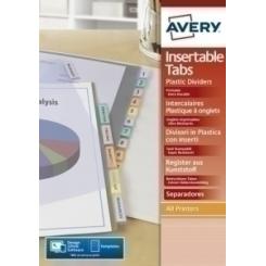 Avery-Dennison Separadores Avery Pp A4+ 6 Pestañas Personalizables C/Doble Bolsillo