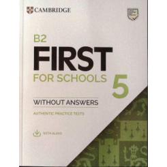 B2 First for Schools 5 Students Book without Answers with Audio CAMBRIDGE