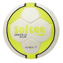 Balón de fútbol SOFTEE Bronco Limited Ed color amarillo para fútbol 11