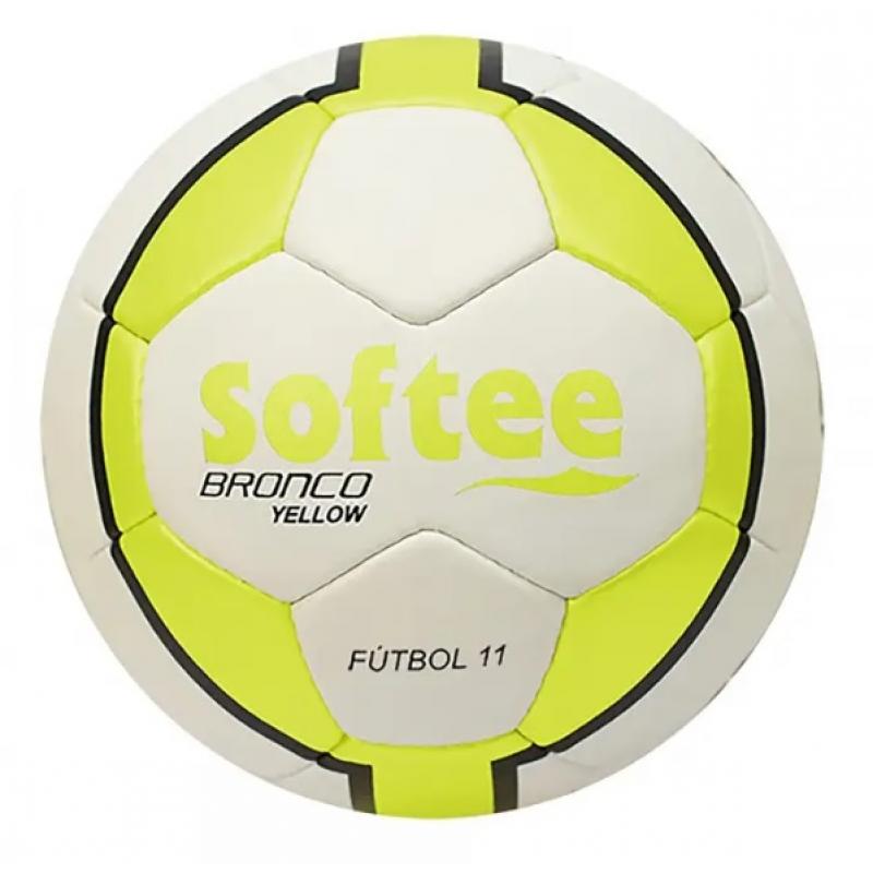 Balón de fútbol SOFTEE Bronco Limited Ed color amarillo para fútbol 11