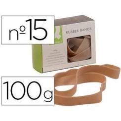 Bandas elasticas Q-CONNECT 100 gr 150x10 mm numero 15