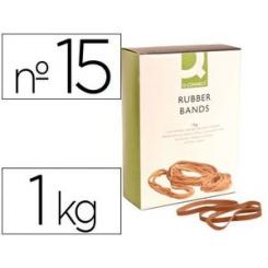 Bandas elasticas Q-CONNECT 100 gr 150x9 mm numero 15