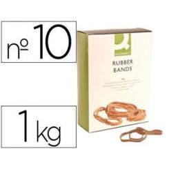 Bandas elasticas Q-CONNECT 1000 gr 100 x 9 mm numero 10