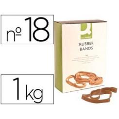 Bandas elasticas Q-CONNECT 1000 gr 180 x 1,6mm x16 mm n 18
