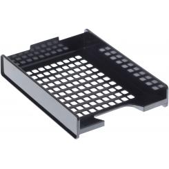Bandeja Archivo 2000 apilable 3 posiciones rejilla  A4 y folio 340x255x55 mm negro