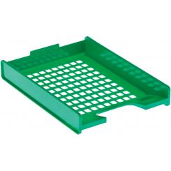 Bandeja Archivo 2000 apilable 3 posiciones rejilla  A4 y folio 340x255x55 mm verde