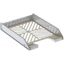 Bandeja Archivo 2000 apilable  rejilla A4 y FOLIO 340x260x60 mm gris
