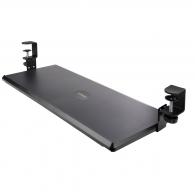StarTech.com Bandeja Deslizante de Teclado para Debajo del Escritorio, Soporte de Mordaza, 2kg, Bandeja para Teclado, Soporte para Ratón, Ajuste de Altura (100, 120, or 140mm)
