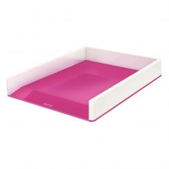 Bandeja LEITZ WOW DUAL, fucsia/blanco