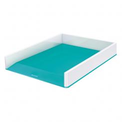 Bandeja LEITZ WOW DUAL, turquesa/blanco