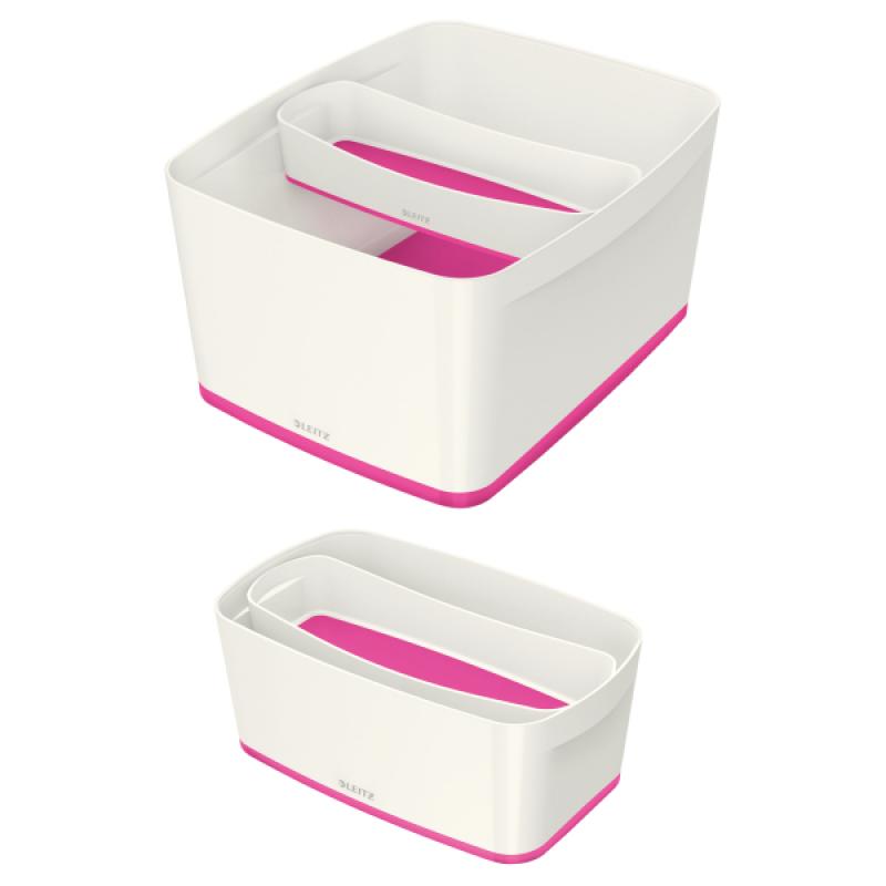 bandeja-organizadora-leitz-mybox-wow-fucsia-blanco