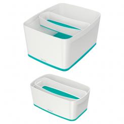 Bandeja organizadora LEITZ MyBox WOW, turquesa/blanco