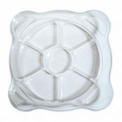 Bandeja sensorial de agua y arena transparente quesitos
