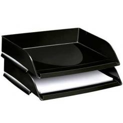 Bandeja Sobremesa CEP Plastico Apaisada Negro 351X260X69 mm