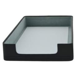 Bandeja Sobremesa Tomas Carnero Polipiel 34X25X6 Cm. Negro