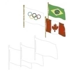 Banderas Cartulina Niefenver Pack 32 Ud