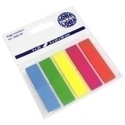 Banderitas Adhesivas 12X44 Pack De 5 (Azul-Verde-Amarillo-Naranja-Rosa)