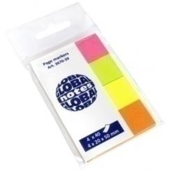 Banderitas Adhesivas Global Notes 20X50 Colores Brillantes Pack De 4 (Verde-Amarillo-Naranja-Rosa)