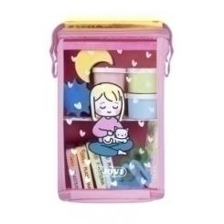 Bandolera Jovi Multiuse Bag My Arts&Crafts Mochila Cat (4X Tempera 35Ml, 1X Pincel, 2X Esponja Con Formas, 4X Plastilina 50Gr, 3X Molde Y Mantel Actividades)