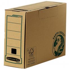 BANKERS BOX Caja de archivo definitivo folio 100mm con montaje manual FSC