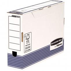 BANKERS BOX Caja de archivo definitivo folio 80mm Azul FSC