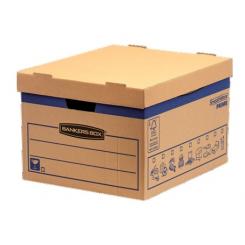 BANKERS BOX Caja de mudanza con montaje automático 47L (380x287x430mm) Prime muy Resistente FSC