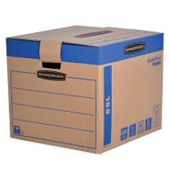 BANKERS BOX Caja de mudanza con montaje automático 85L (457x406x457mm) Prime Ultra Resistente con asas reforzadas FSC