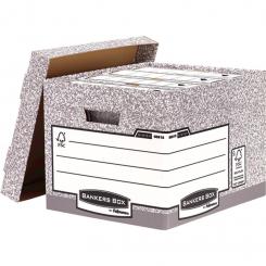 Bankers Box Gran contenedor de archivos súper resistente Gris