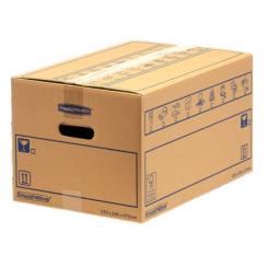 BANKERS BOX Pack de 10 Cajas de mudanza con montaje manual 39L (320x260x470mm) Resistente FSC