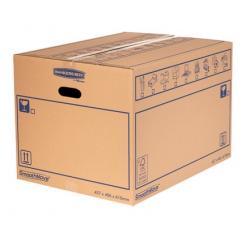 BANKERS BOX Pack de 10 Cajas de mudanzas con montaje manual 45L (500x300x300 mm) Resistente FSC