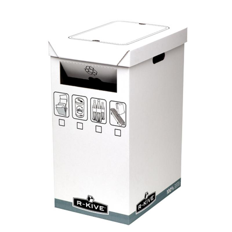 Bankers Box Papelera de reciclaje 69 litros Blanca