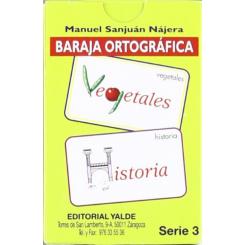 Baraja Ortografica 3 (5-12 Años) 33 Cartas, Ed. YALDE
