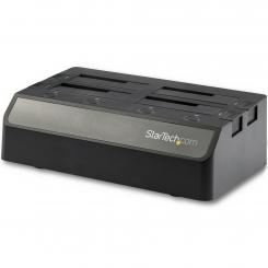 StarTech.com Base de Acoplamiento USB 3.1 de 4 Bahías SATA - Docking Station USB de Discos Duros o SSD SATA III de 2,5/3,5