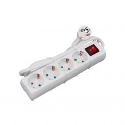 Base Multiple Con Interruptor 4 Tomas