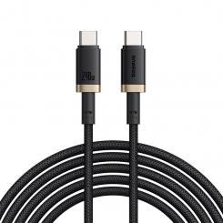 Baseus P10377803U03-00 cable USB USB 2.0 1 m USB C 0,48 Gbit/s 240 W Oro, Negro
