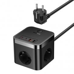 Baseus PowerCombo Universal Negro Corriente alterna Interior