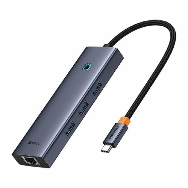 baseus-ultrajoy-6-port-alambrico-usb-32-gen-1-31-gen-1-type-c-gris