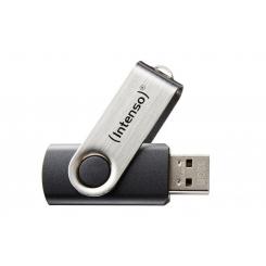 Intenso Basic Line unidad flash USB 64 GB USB tipo A 2.0 Negro, Plata