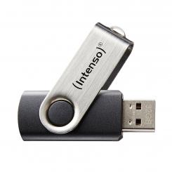 INTENSO Basic Line unidad flash USB 8 GB USB tipo A 2.0 Negro, Plata