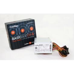 CoolBox BASIC500GR-S unidad de fuente de alimentación 500 W 20+4 pin ATX SFX Blanco