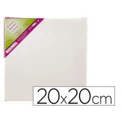 Bastidor LIDERPAPEL Lienzo grapado Trasero Algodon 100% 20x20 cm