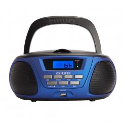 Aiwa BBTU-300BL sistema estéreo portátil Analógica 5 W Negro, Azul