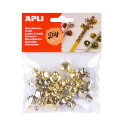 APLI B.Cascabeles Oro Y Plata 40U.