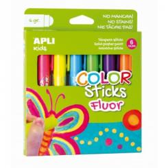 APLI B.Color Stick Colores Surt. Fluor 6G 6U