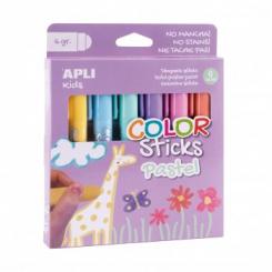 APLI B.Color Stick Colores Surt. Pastel 6G 6U