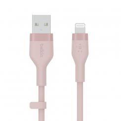 Belkin CAA008BT1MPK cable USB 1 m USB A USB C/Lightning Rosa