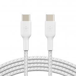 Belkin CAB004BT1MWH2PK cable USB 1 m USB 2.0 USB C Blanco